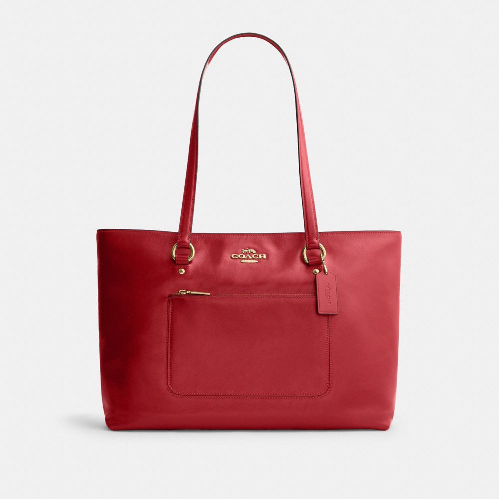 Coach Station Tote Bag Gold/Poppy
