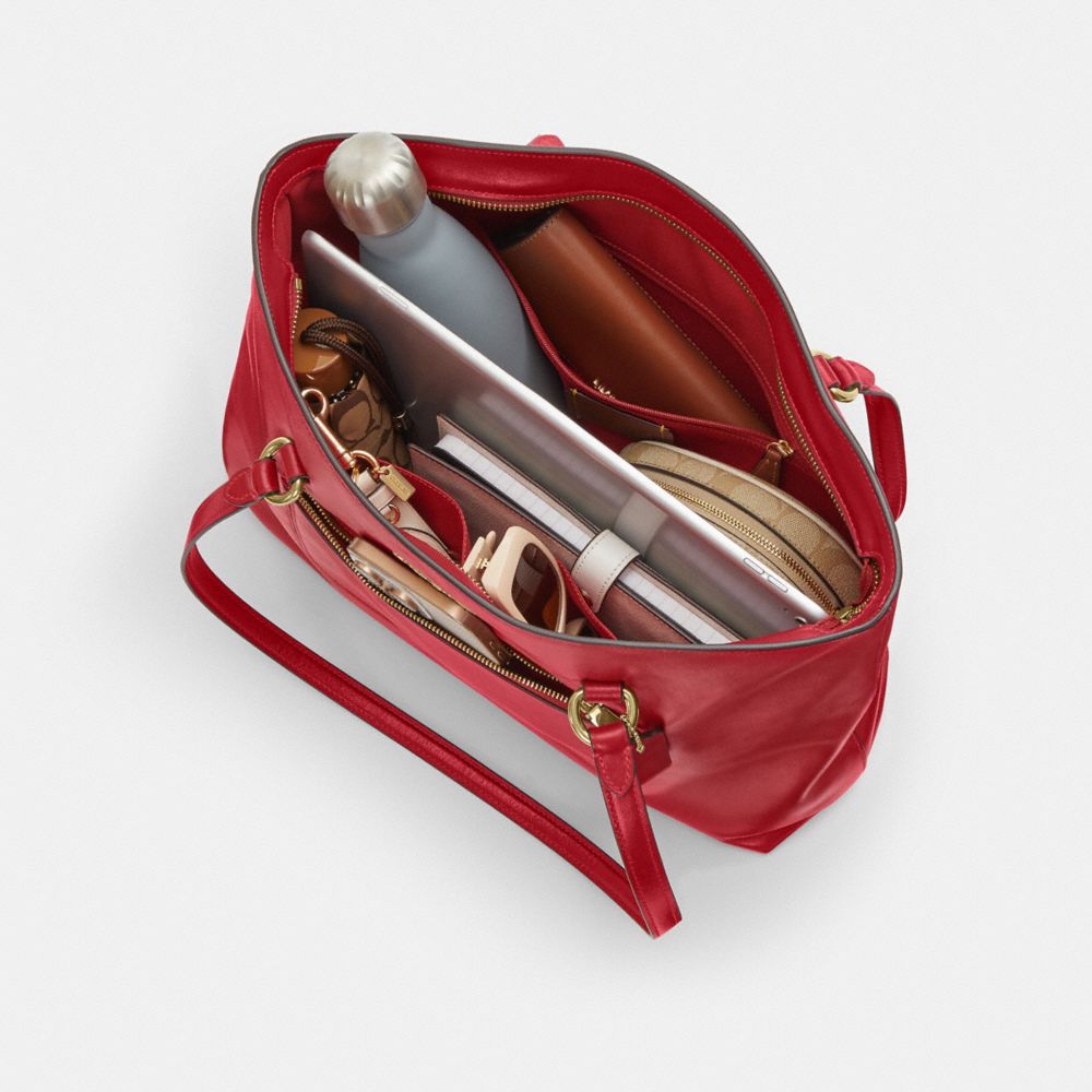 Coach Station Tote Bag Gold/Poppy