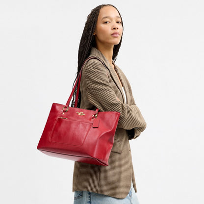 Coach Station Tote Bag Gold/Poppy