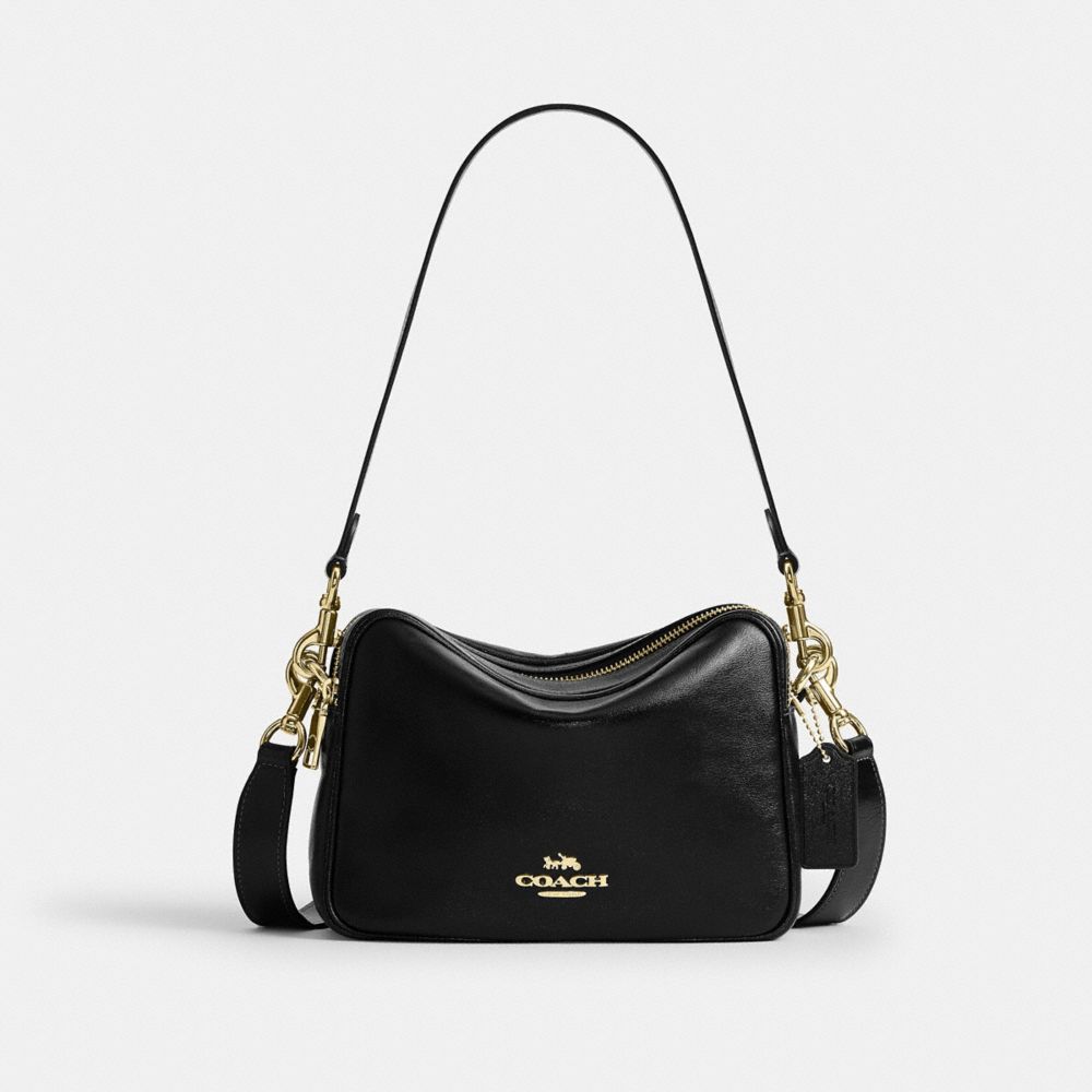 Coach Carey Crossbody Bag Gold Black