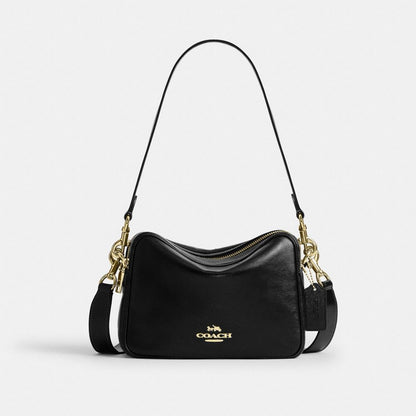 Coach Carey Crossbody Bag Gold Black