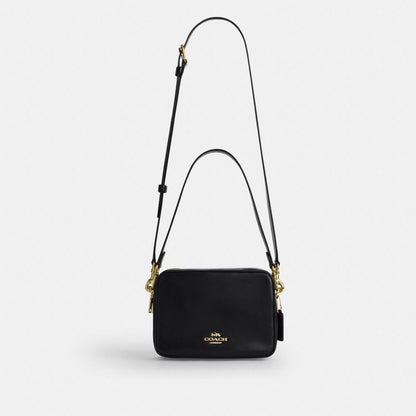 Coach Carey Crossbody Bag Gold Black