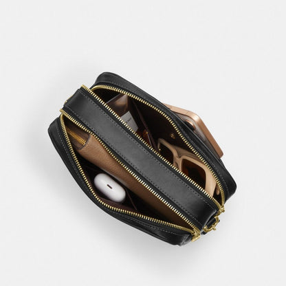 Coach Carey Crossbody Bag Gold Black