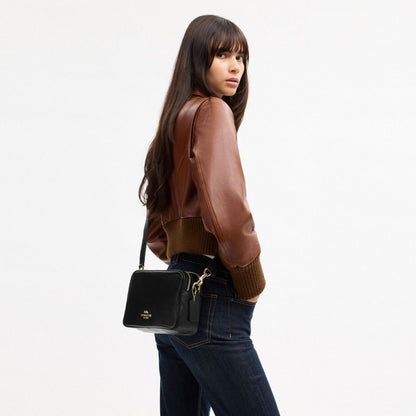 Coach Carey Crossbody Bag Gold Black