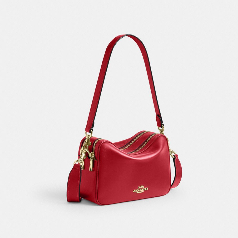 Coach Carey Crossbody Bag Gold/Poppy