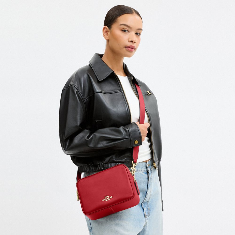 Coach Carey Crossbody Bag Gold/Poppy
