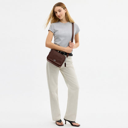 Coach Carey Crossbody Bag Silver Maple