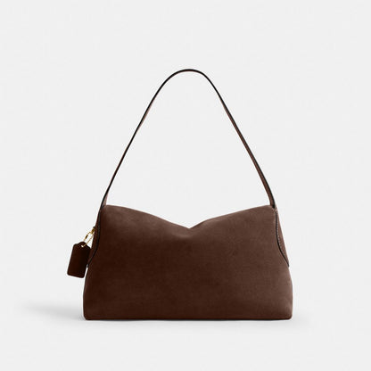 Coach Chelsea Shoulder Bag 36 Brass Dark Chocolate