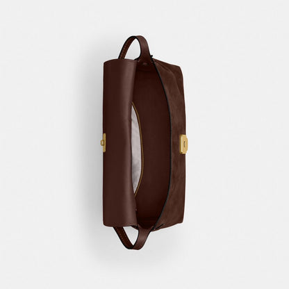 Coach Chelsea Shoulder Bag 36 Brass Dark Chocolate