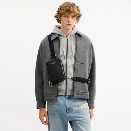 Coach Ray Pack Silver Black