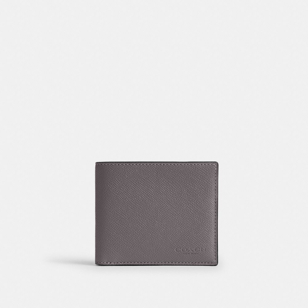 Coach ID Billfold Wallet Graphite Gray