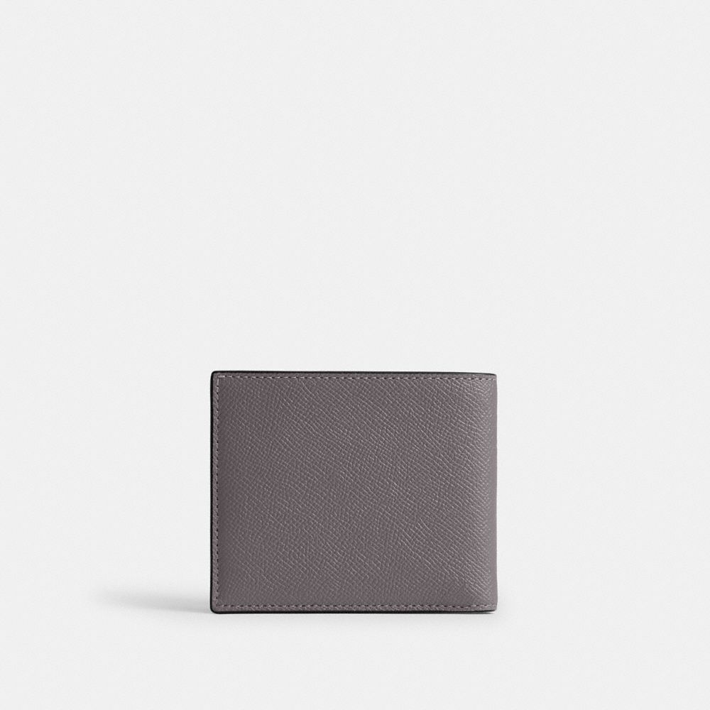 Coach ID Billfold Wallet Graphite Gray