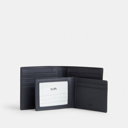 Coach 3 In 1 Wallet In Ombre Signature Canvas Blue