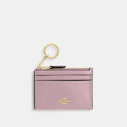 Coach Mini Skinny Id Case Gold Carnation