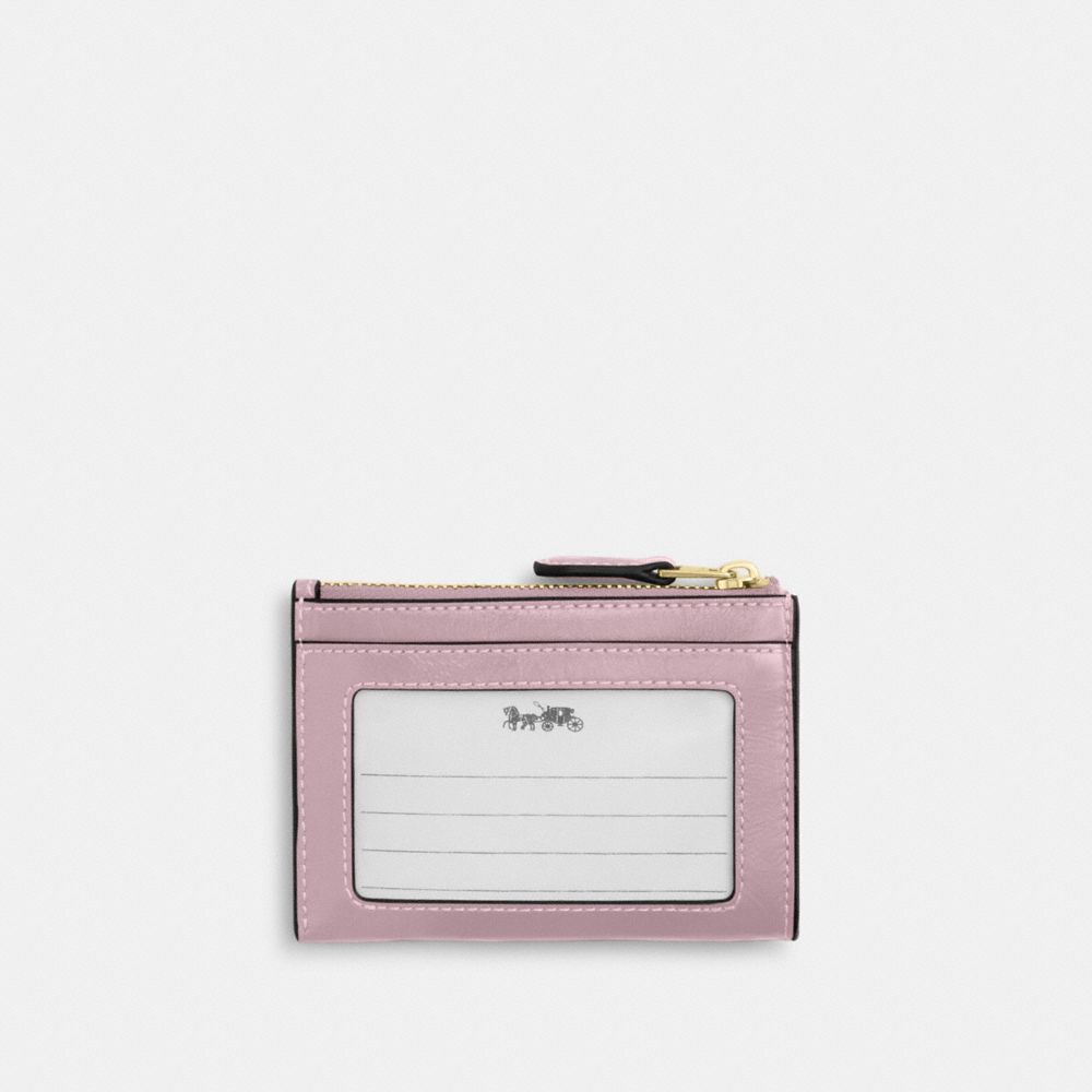 Coach Mini Skinny Id Case Gold Carnation