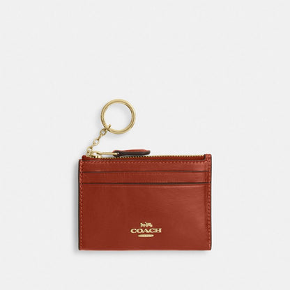 Coach Mini Skinny ID Case Gold/Cinnamon