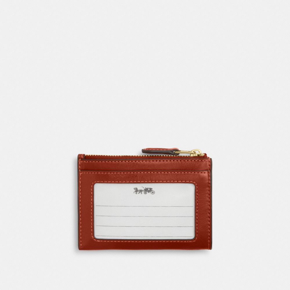 Coach Mini Skinny ID Case Gold/Cinnamon
