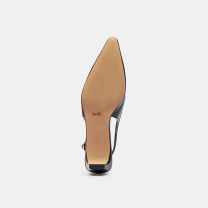 Women's Coach Bow Slingback Heel Black