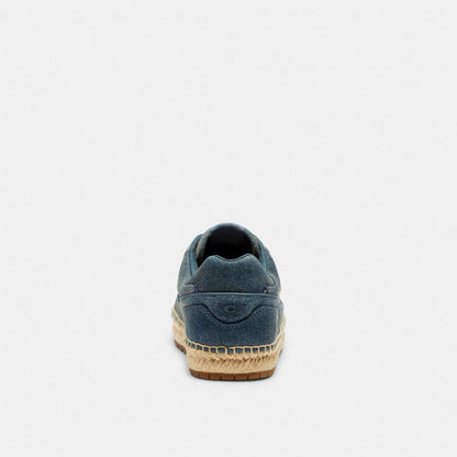 Women's Coach Soho Espadrille Sneaker In Loved Denim Denim