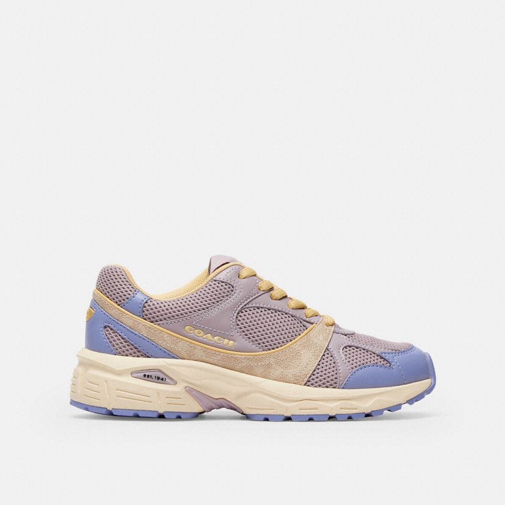 Women's Coach Sport Sneaker With Signature Canvas Wisteria Blue Lavender
