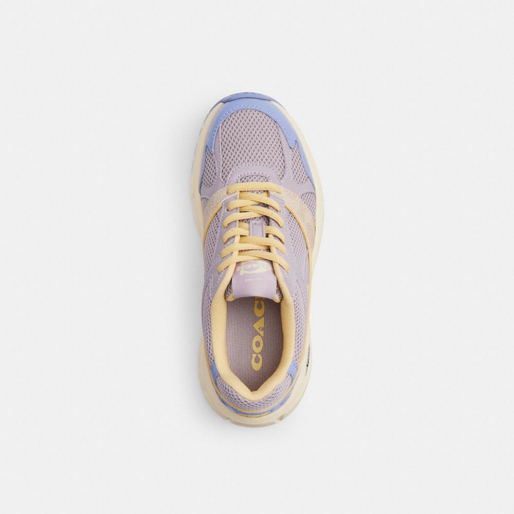 Women's Coach Sport Sneaker With Signature Canvas Wisteria Blue Lavender