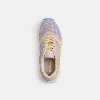 Women's Coach Sport Sneaker With Signature Canvas Wisteria Blue Lavender