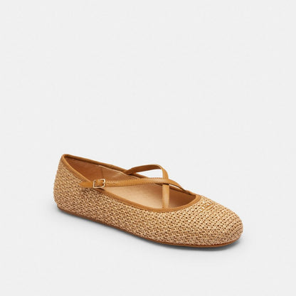 Women's Coach Phoebe Ballet Flat Natural