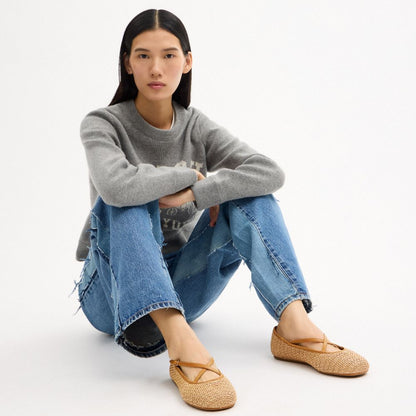 Women's Coach Phoebe Ballet Flat Natural