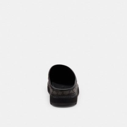 Men's Coach Sport Clog In Signature Jacquard Graphite Black