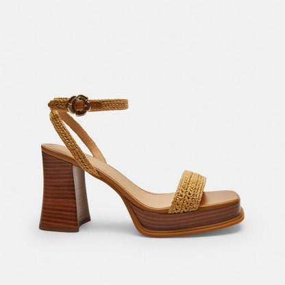 Women's Coach Tea Rose Platform Sandal Natural