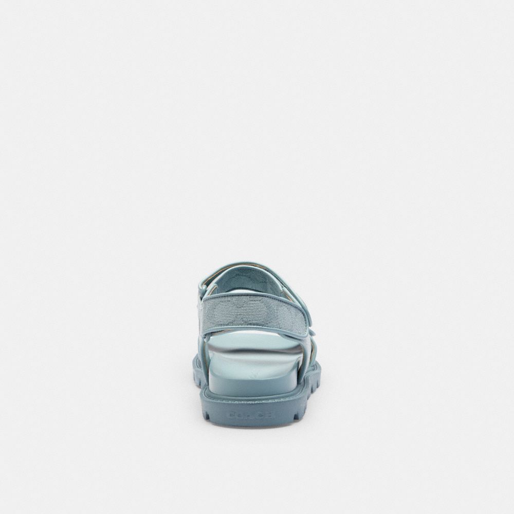 Women's Coach Brynn Sandal In Signature Canvas Sea Mist
