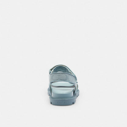 Women's Coach Brynn Sandal In Signature Canvas Sea Mist