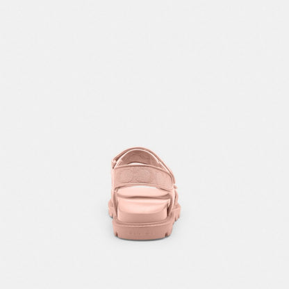 Women's Coach Brynn Sandal In Signature Canvas Candy Pink