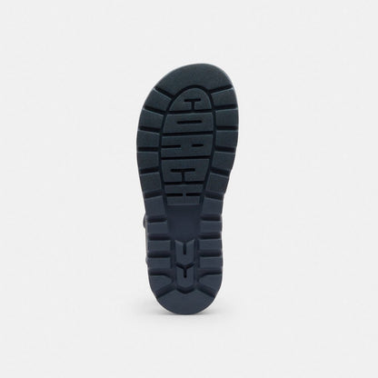 Women's Coach Brynn Sandal In Loved Denim Dark Indigo