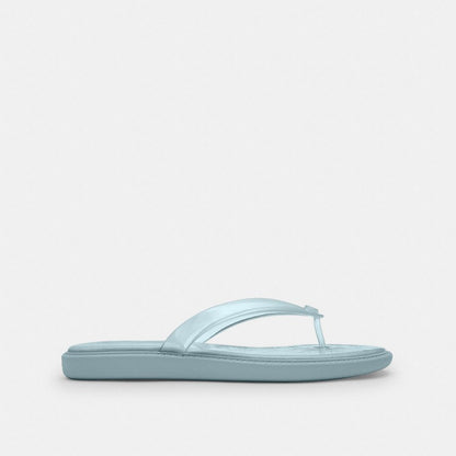 Women's Coach Jelly Flip Flop In Signature Sea Mist
