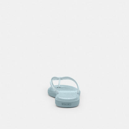 Women's Coach Jelly Flip Flop In Signature Sea Mist