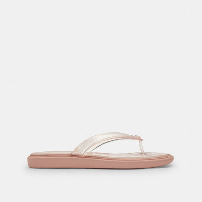 Women's Coach Jelly Flip Flop In Signature Candy Pink
