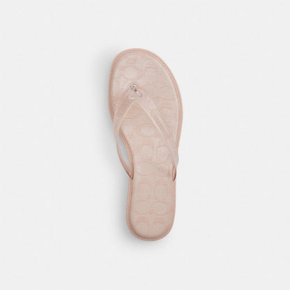 Women's Coach Jelly Flip Flop In Signature Candy Pink