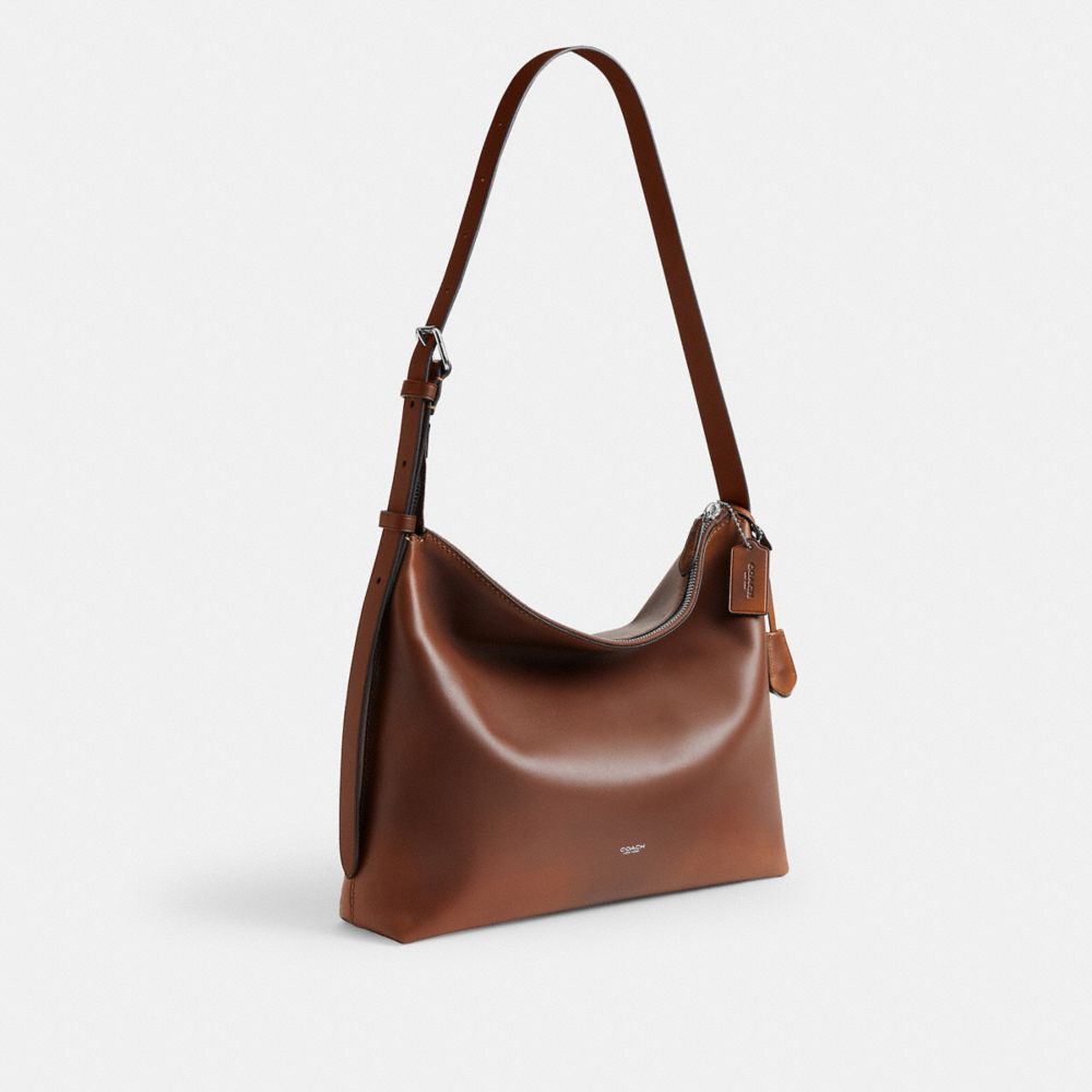 Coach Mott Messenger Bag 38 In Loved Leather Saddle/Burnt Sienna