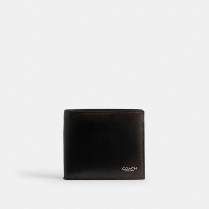 Coach 3 In 1 Wallet In Loved Leather Black Light Tan