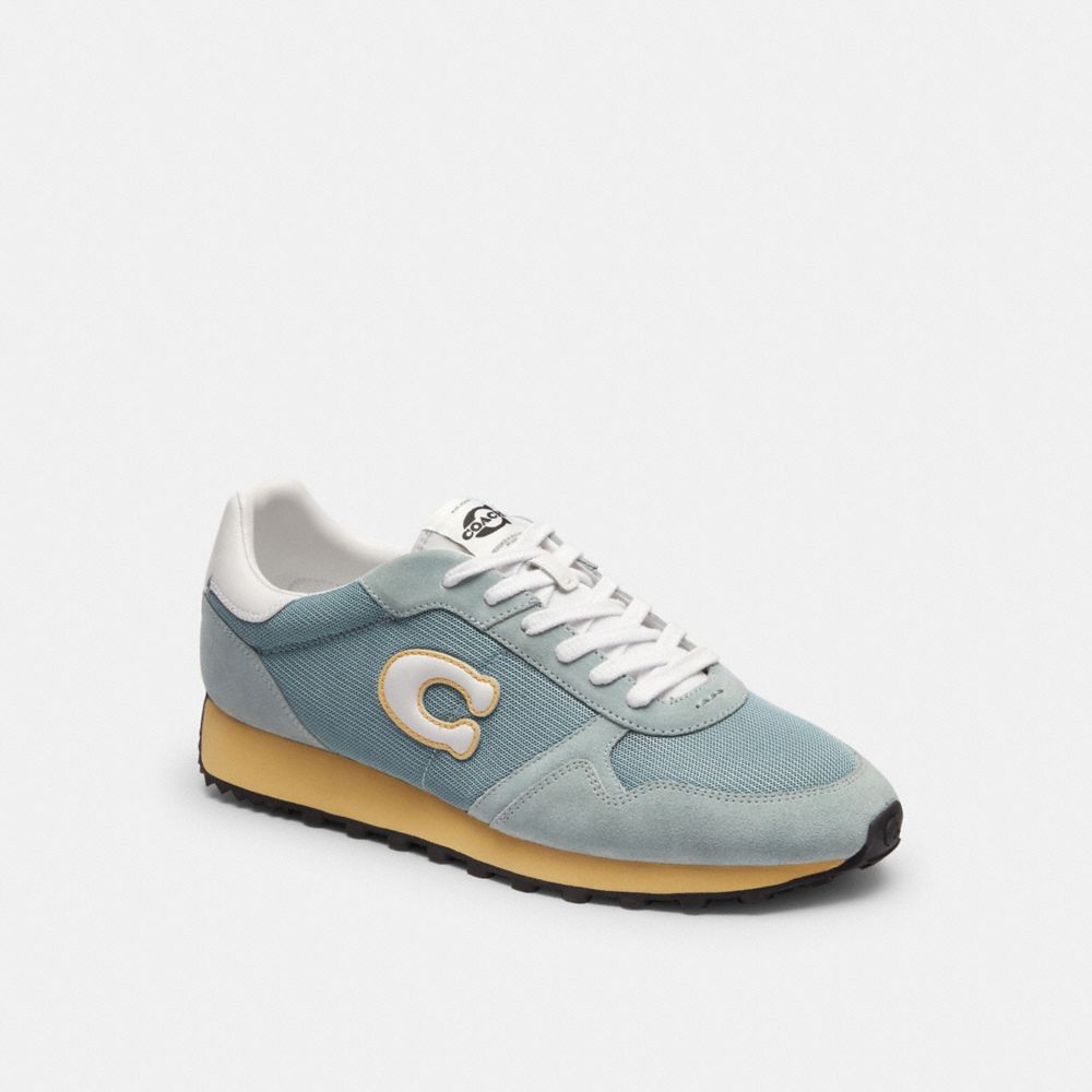 Men's Coach Retro Runner Sea Mist Optic White
