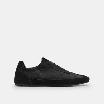 Men's Coach Soft Sneaker In Signature Nylon Black
