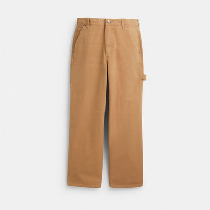 Coach Canvas Pants In Organic Cotton Sand