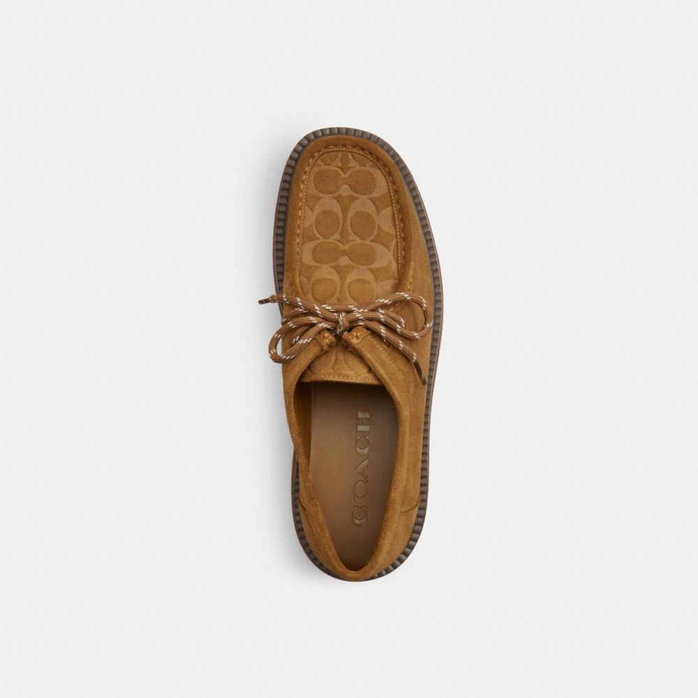 Men's Coach Chukka Boot In Signature Suede Tobacco Maple