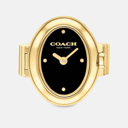 Coach Sammy Ring Watch, 18 Mm X 22.5 Mm Gold