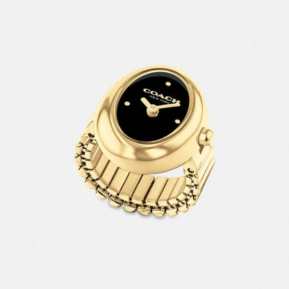 Coach Sammy Ring Watch, 18 Mm X 22.5 Mm Gold