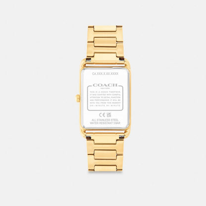 Coach Elliot Watch, 32 Mm X 26 Mm Gold