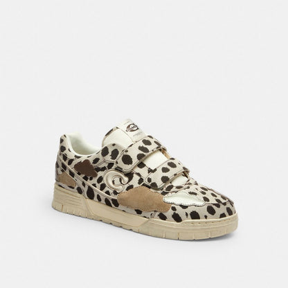 Men's Coach Double Strap Soho Sneaker With Clouds Dalmation Multi