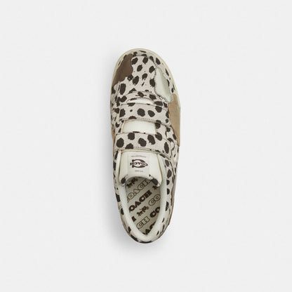 Men's Coach Double Strap Soho Sneaker With Clouds Dalmation Multi