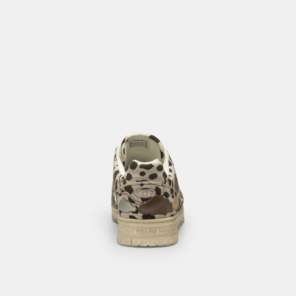 Men's Coach Double Strap Soho Sneaker With Clouds Dalmation Multi